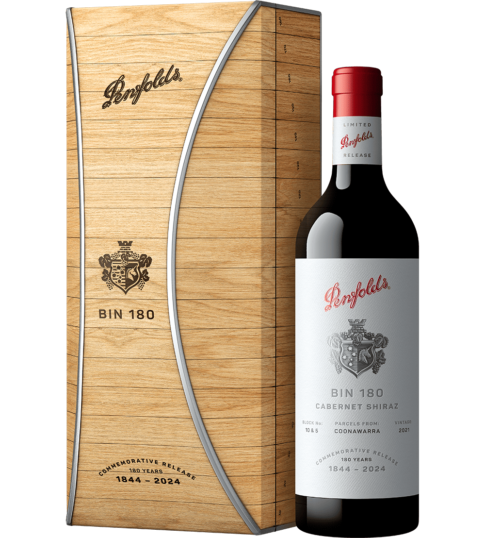 全国送料無料・イイ店 Red | 2021 Shiraz Cabernet 180 Bin Wine Penfolds | Box Gift ワイン